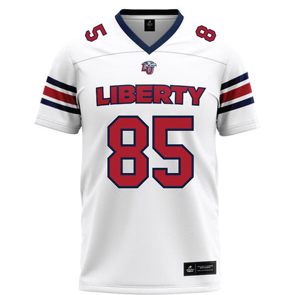Liberty - NCAA Football : Connie Hewitt II - White Football Jersey-0