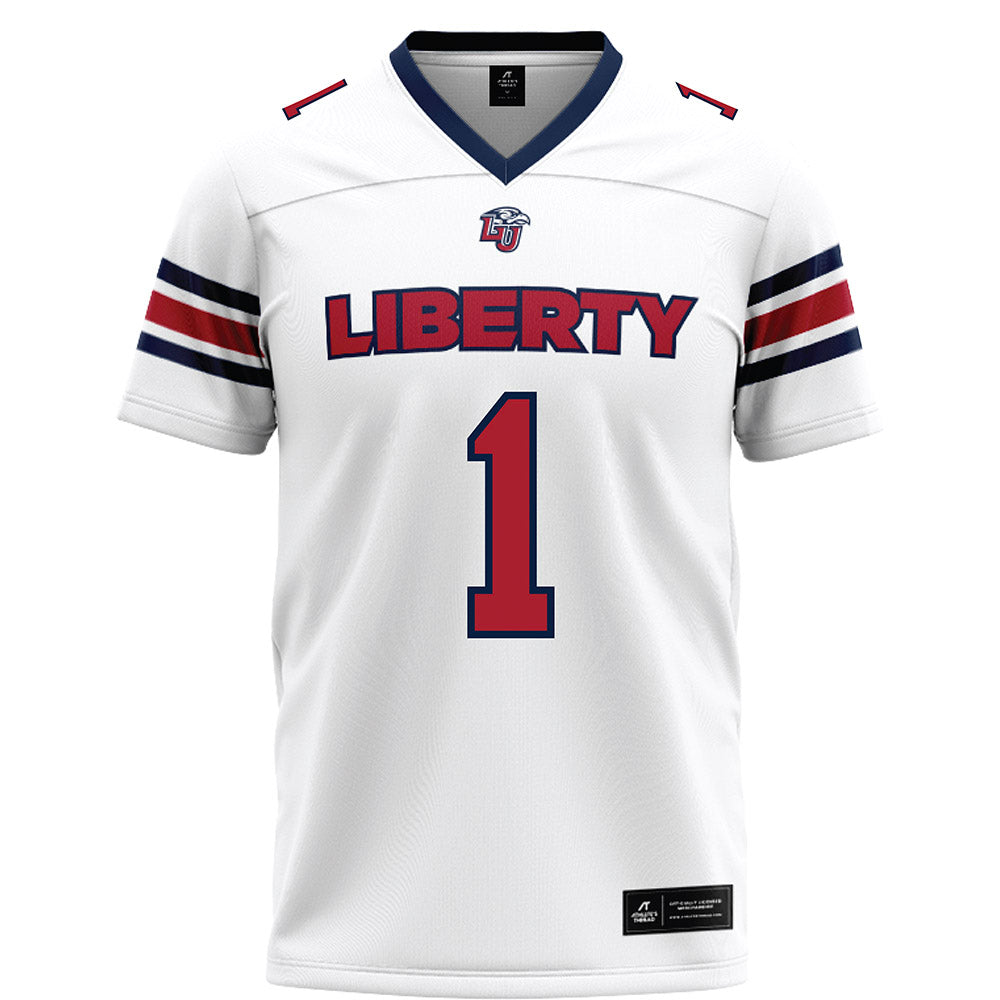 Liberty - NCAA Football : CJ Bazile Jr - White Football Jersey-0