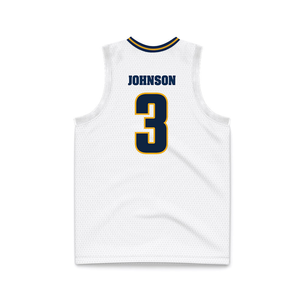 UTC - NCAA Men's Basketball : Jikari Johnson - White Basketball Jersey-1