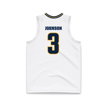 UTC - NCAA Men's Basketball : Jikari Johnson - White Basketball Jersey-1