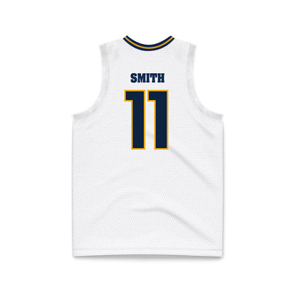 UTC - NCAA Men's Basketball : Billy Smith - White Basketball Jersey-1
