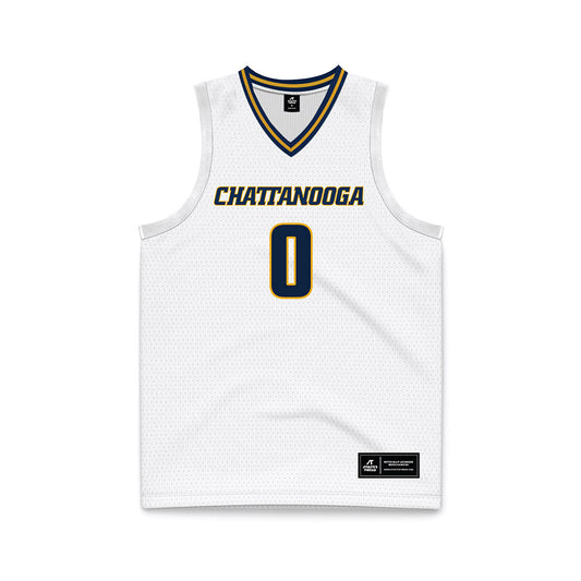 UTC - NCAA Men's Basketball : Tate Darner - White Basketball Jersey-0
