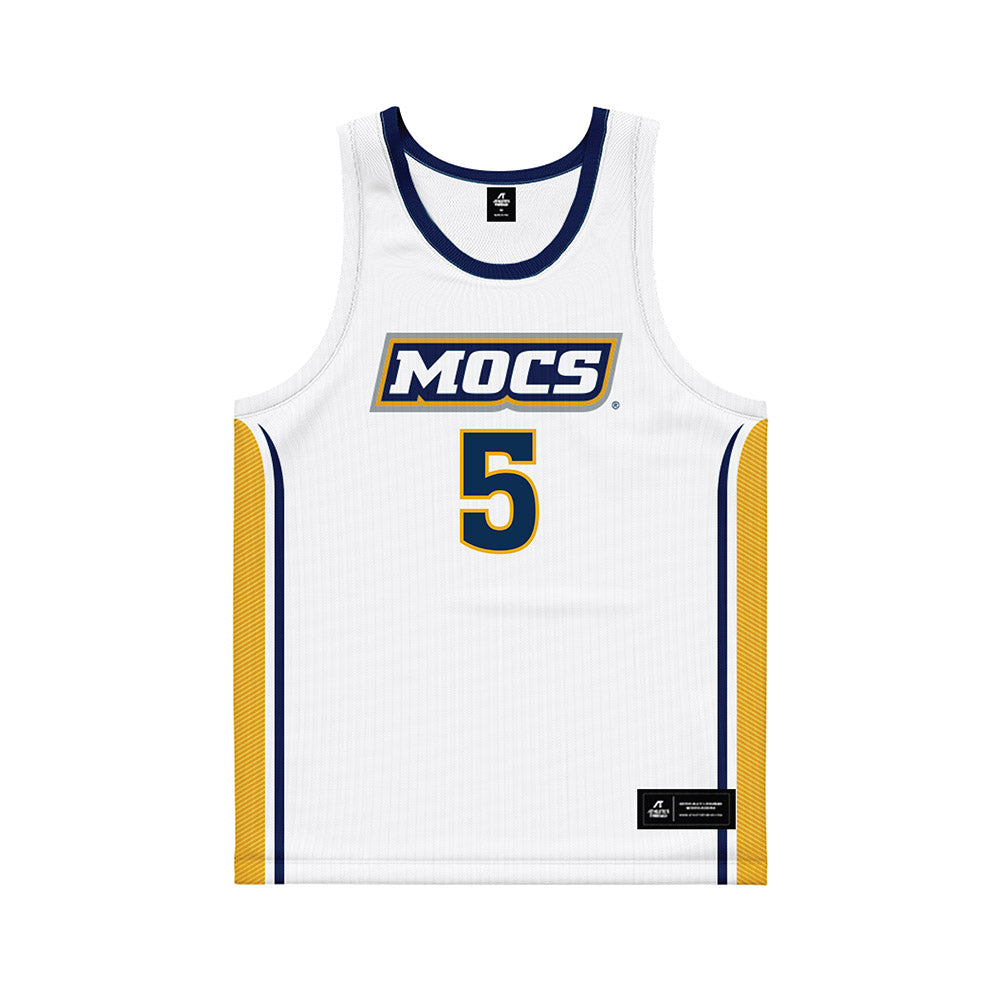 UTC - NCAA Men's Basketball : Frank Champion - White Basketball Jersey-0