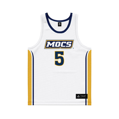 UTC - NCAA Men's Basketball : Frank Champion - White Basketball Jersey-0