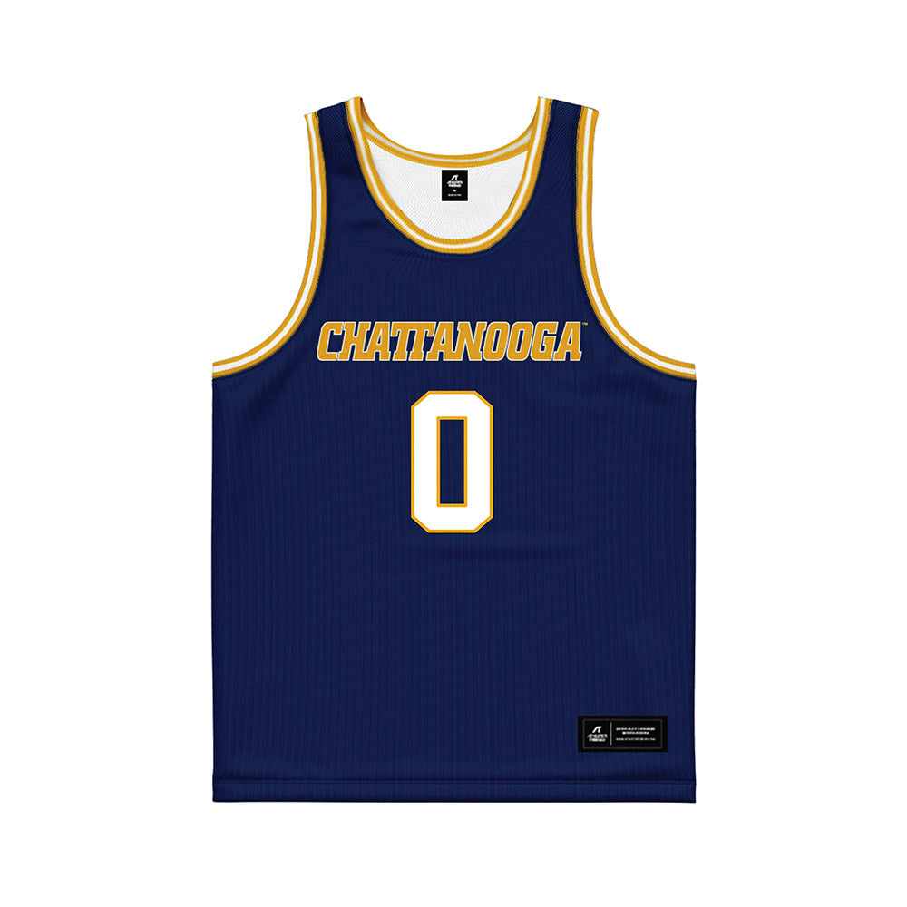 UTC - NCAA Men's Basketball : Tate Darner - Navy Basketball Jersey-0