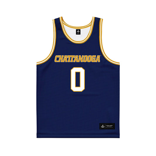 UTC - NCAA Men's Basketball : Tate Darner - Navy Basketball Jersey-0