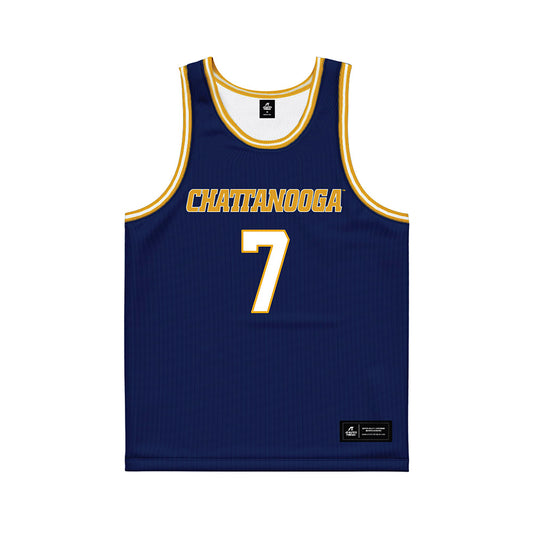 UTC - NCAA Men's Basketball : Sean Cusano - Navy Basketball Jersey-0