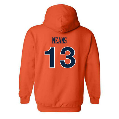 Auburn - NCAA Women's Soccer : Asha Means - Replica Shersey Hooded Sweatshirt-1
