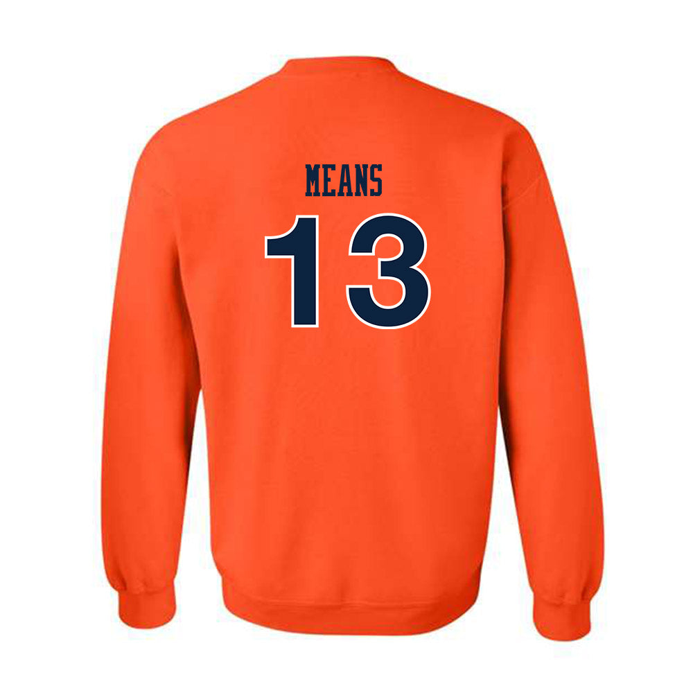Auburn - NCAA Women's Soccer : Asha Means - Replica Shersey Crewneck Sweatshirt-1