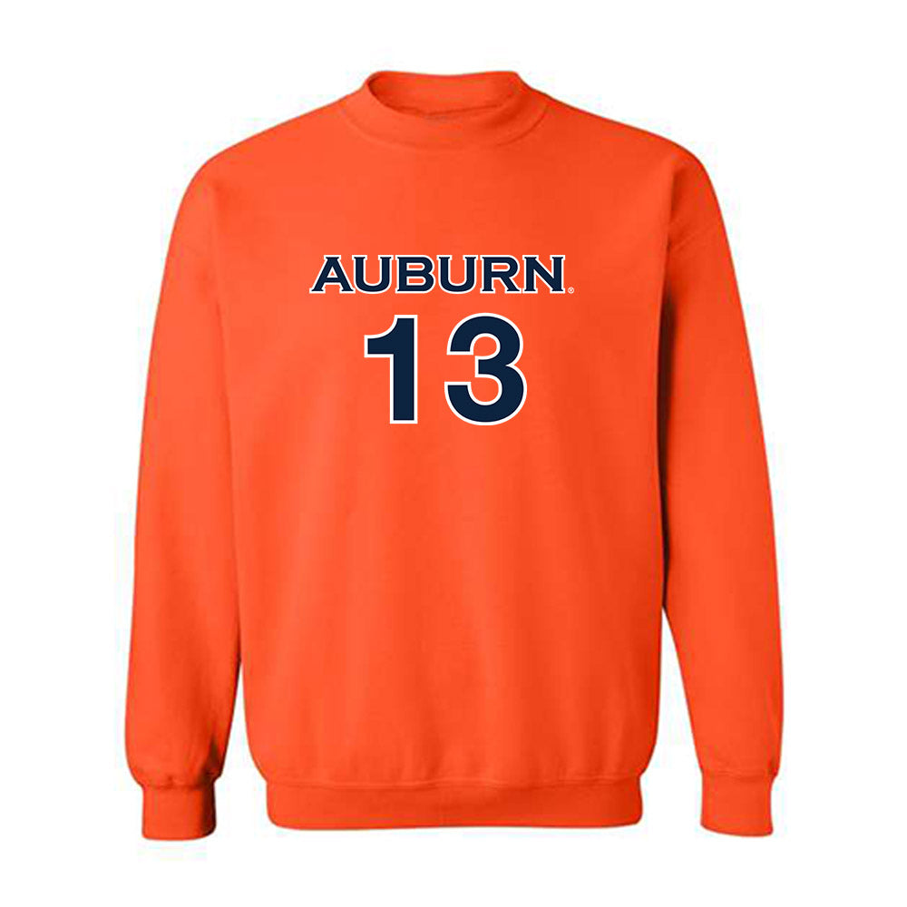 Auburn - NCAA Women's Soccer : Asha Means - Replica Shersey Crewneck Sweatshirt-0