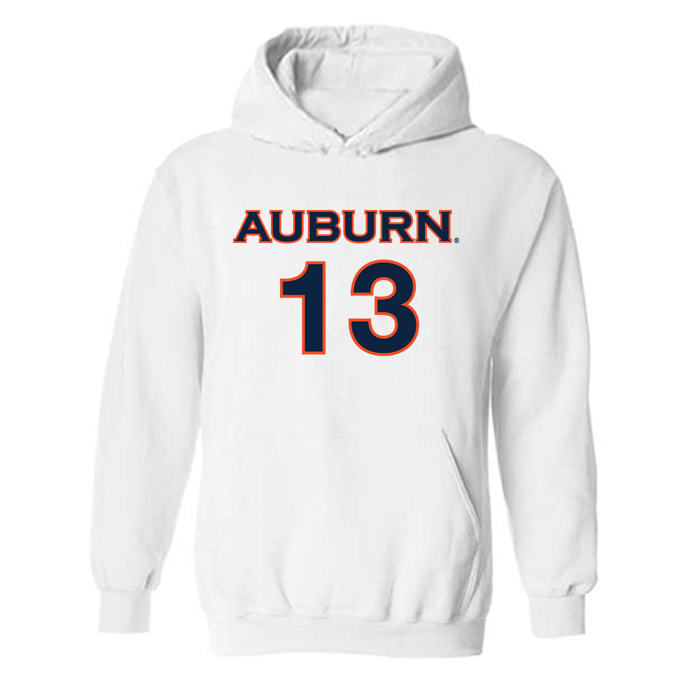 Auburn - NCAA Women's Soccer : Asha Means - Replica Shersey Hooded Sweatshirt-0