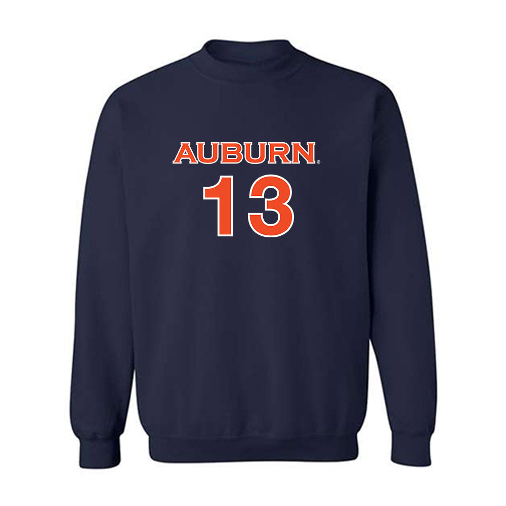 Auburn - NCAA Women's Soccer : Asha Means - Replica Shersey Crewneck Sweatshirt-0