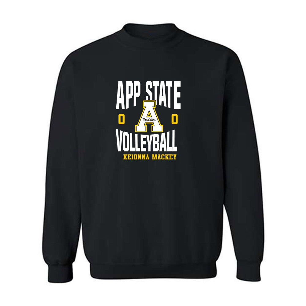 App State - NCAA Women's Volleyball : Keionna mackey - Fashion Shersey Crewneck Sweatshirt-0