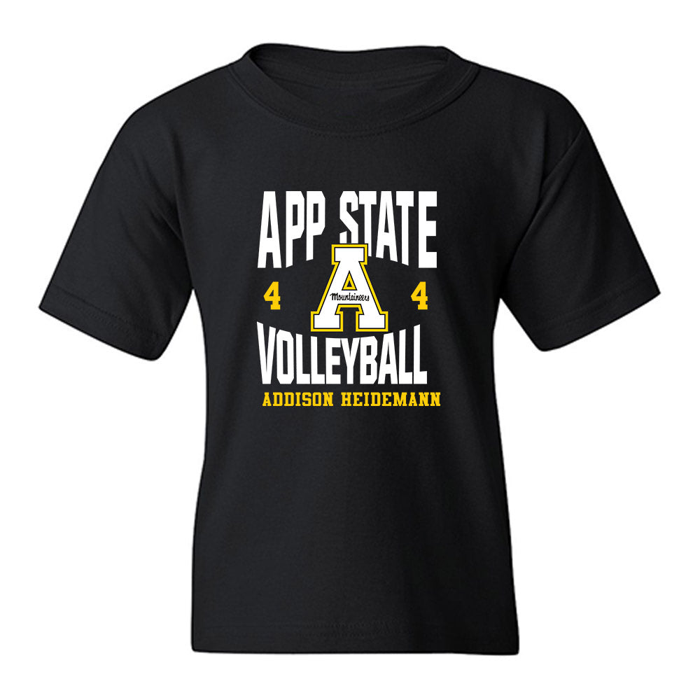 App State - NCAA Women's Volleyball : Addison Heidemann - Fashion Shersey Youth T-Shirt-0