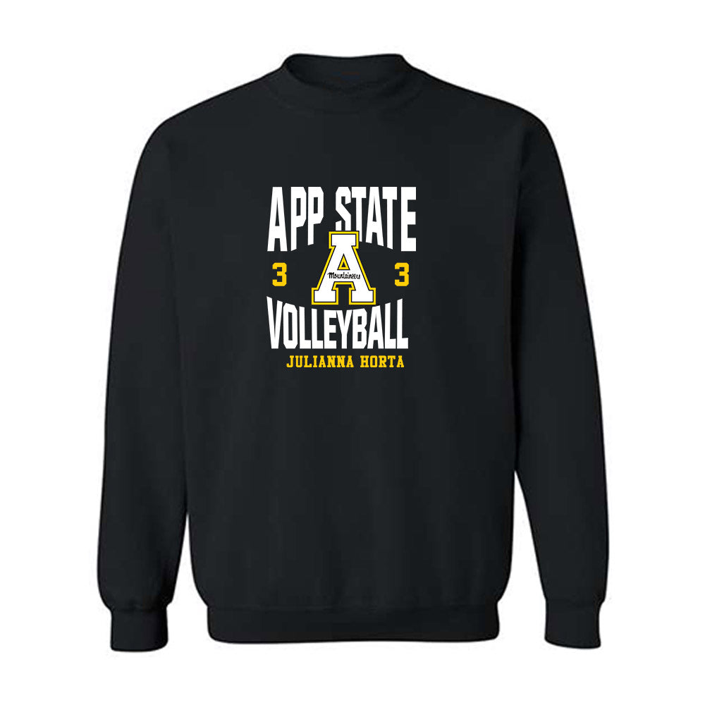 App State - NCAA Women's Volleyball : Julianna Horta - Fashion Shersey Crewneck Sweatshirt-0