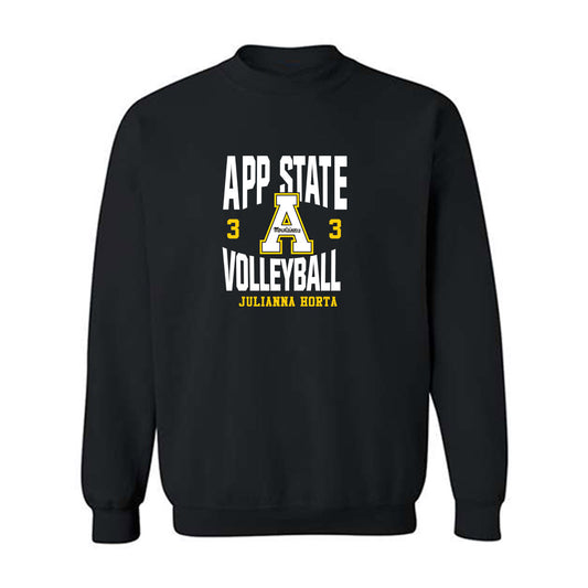 App State - NCAA Women's Volleyball : Julianna Horta - Fashion Shersey Crewneck Sweatshirt-0