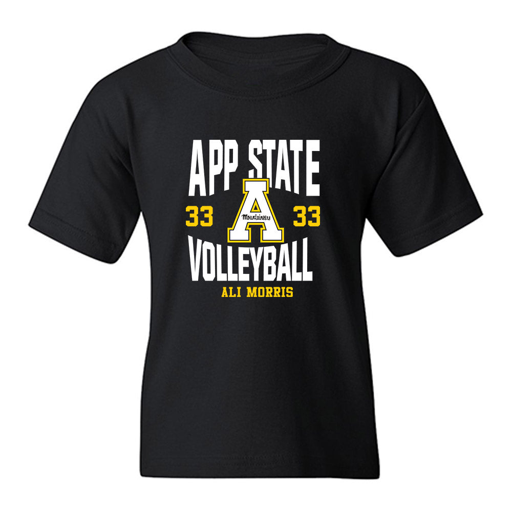 App State - NCAA Women's Volleyball : Ali Morris - Fashion Shersey Youth T-Shirt-0