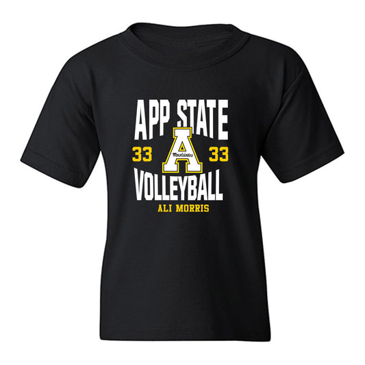 App State - NCAA Women's Volleyball : Ali Morris - Fashion Shersey Youth T-Shirt-0