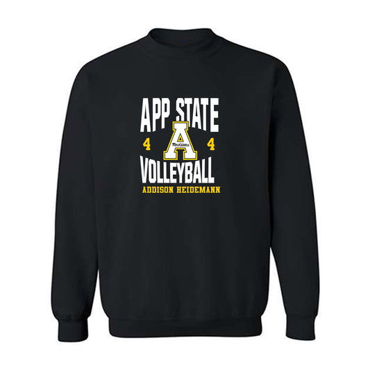 App State - NCAA Women's Volleyball : Addison Heidemann - Fashion Shersey Crewneck Sweatshirt-0