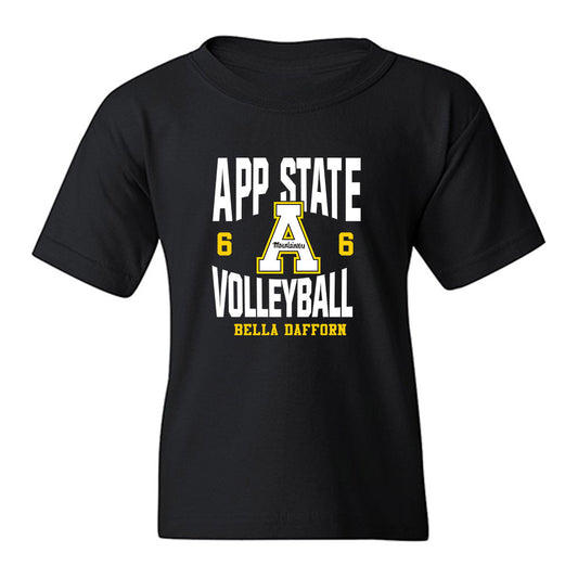 App State - NCAA Women's Volleyball : Bella dafforn - Fashion Shersey Youth T-Shirt-0