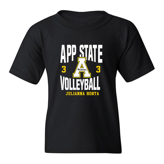 App State - NCAA Women's Volleyball : Julianna Horta - Fashion Shersey Youth T-Shirt-0