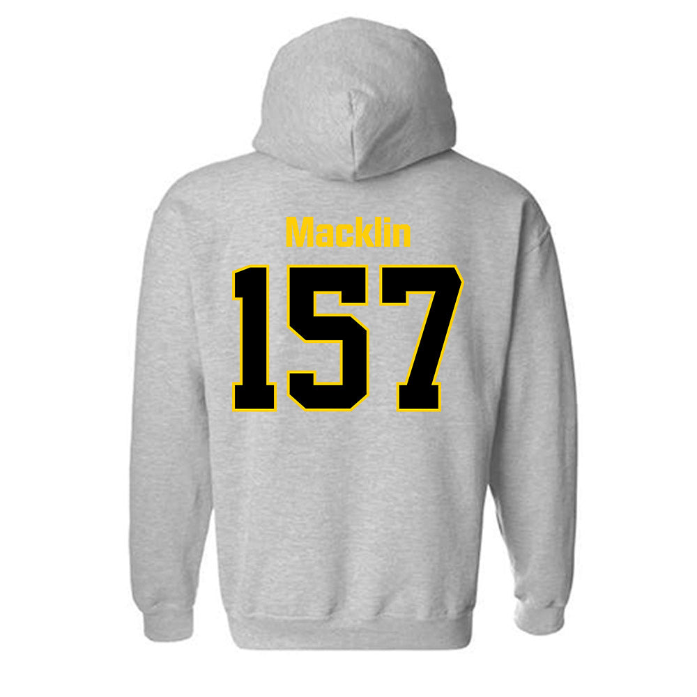 App State - NCAA Wrestling : Desmond Macklin - Classic Shersey Hooded Sweatshirt-1