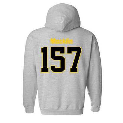 App State - NCAA Wrestling : Desmond Macklin - Classic Shersey Hooded Sweatshirt-1
