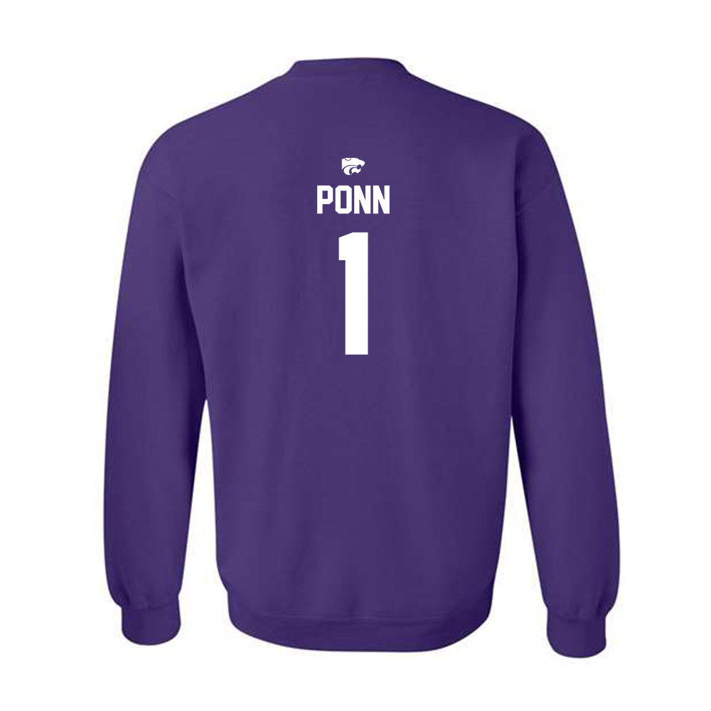 Kansas State - NCAA Women's Volleyball : Caleigh Ponn - Replica Shersey Crewneck Sweatshirt-1