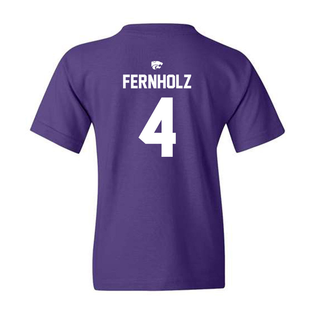 Kansas State - NCAA Women's Volleyball : Kadye Fernholz - Replica Shersey Youth T-Shirt