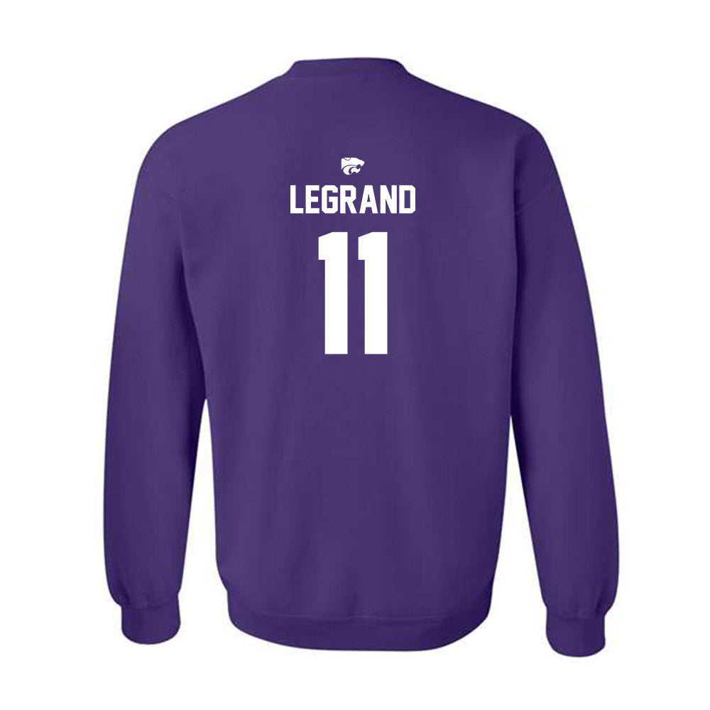 Kansas State - NCAA Women's Volleyball : Ava LeGrand - Replica Shersey Crewneck Sweatshirt
