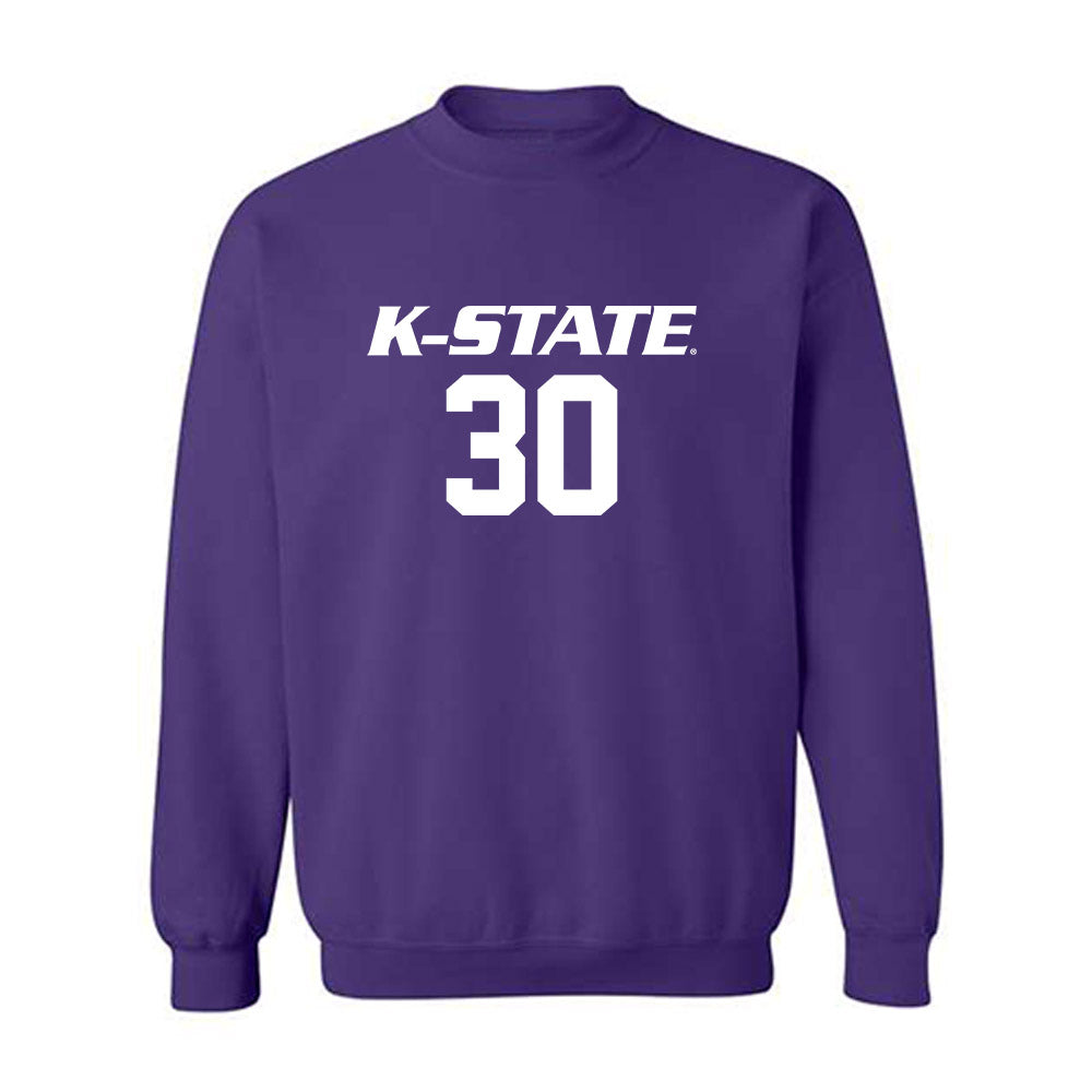 Kansas State - NCAA Women's Volleyball : Tatum Tindall - Replica Shersey Crewneck Sweatshirt-0