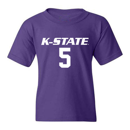 Kansas State - NCAA Women's Volleyball : Aniya Clinton - Replica Shersey Youth T-Shirt