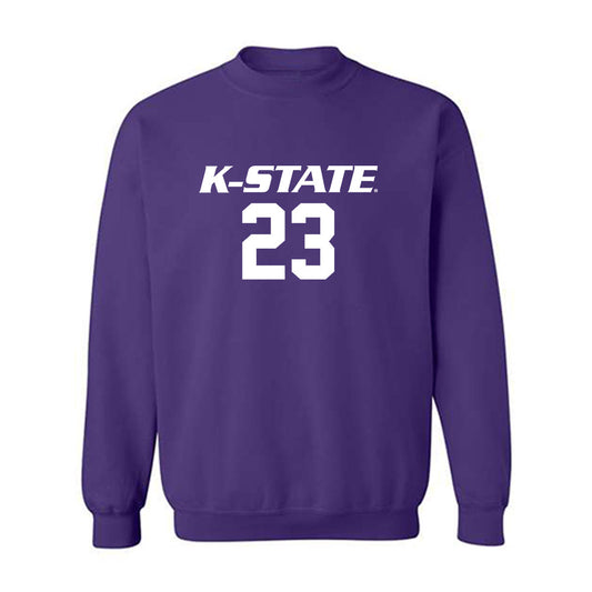Kansas State - NCAA Women's Volleyball : Lauren Latham - Replica Shersey Crewneck Sweatshirt-0