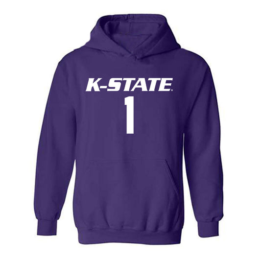 Kansas State - NCAA Women's Volleyball : Elizabeth Gregorski - Replica Shersey Hooded Sweatshirt