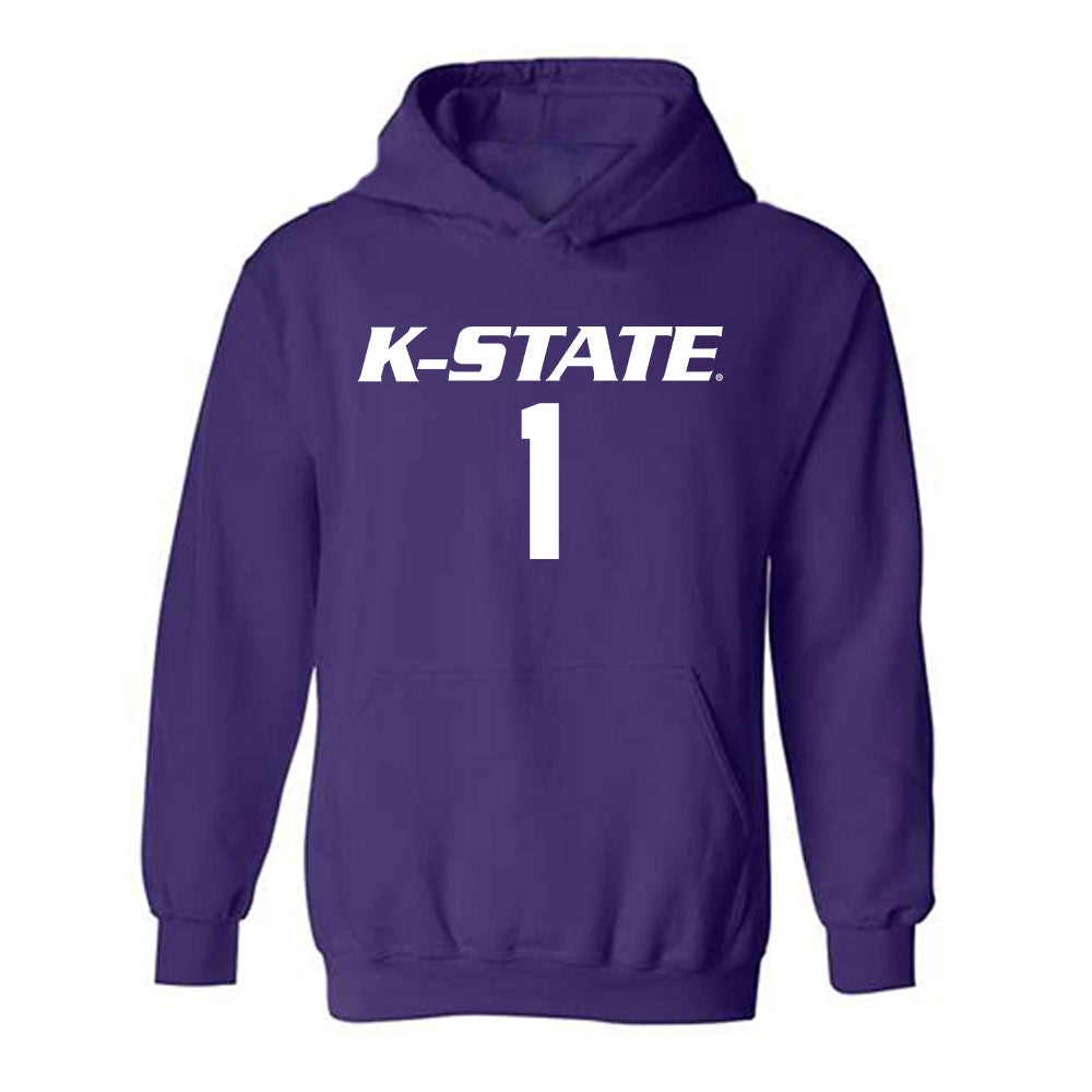 Kansas State - NCAA Women's Volleyball : Caleigh Ponn - Replica Shersey Hooded Sweatshirt-0