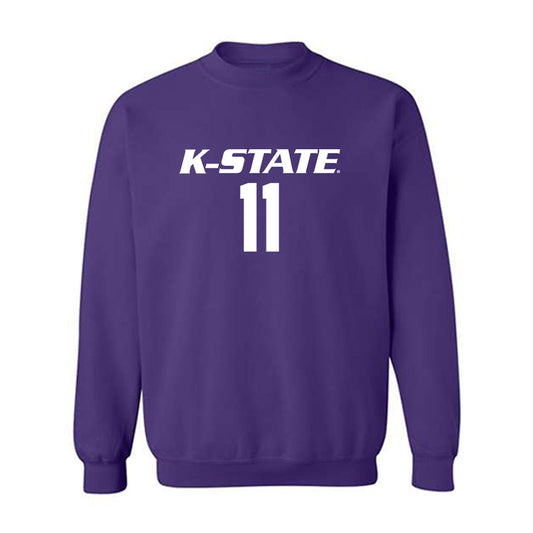 Kansas State - NCAA Women's Volleyball : Ava LeGrand - Replica Shersey Crewneck Sweatshirt