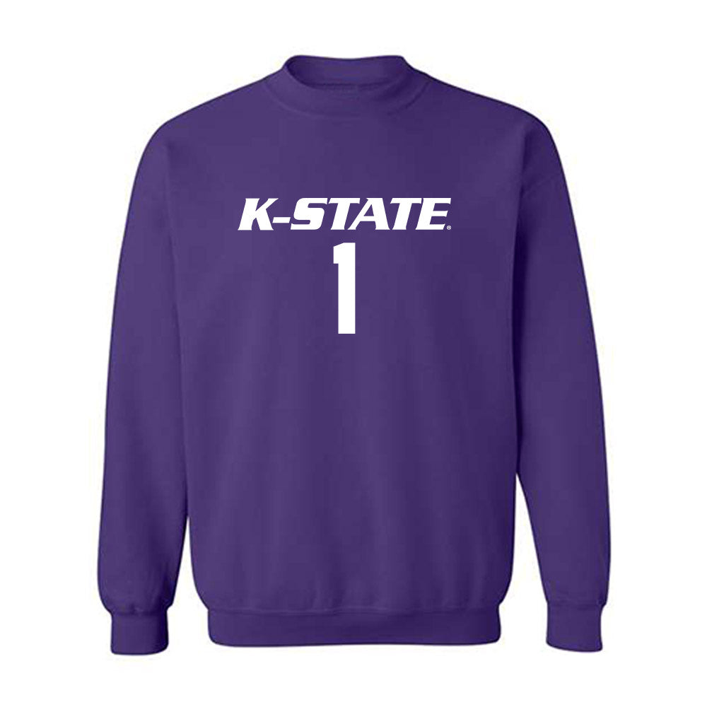 Kansas State - NCAA Women's Volleyball : Elizabeth Gregorski - Replica Shersey Crewneck Sweatshirt