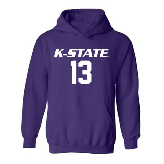 Kansas State - NCAA Women's Volleyball : Emerson Van Lannen - Replica Shersey Hooded Sweatshirt