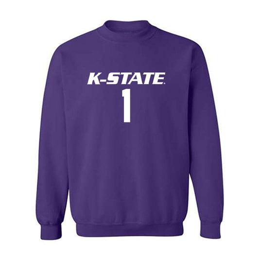 Kansas State - NCAA Women's Volleyball : Caleigh Ponn - Replica Shersey Crewneck Sweatshirt-0