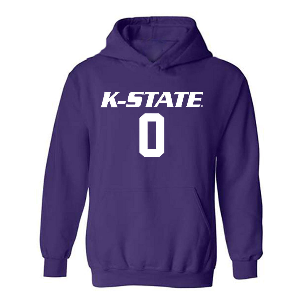Kansas State - NCAA Women's Volleyball : Makinsey jones - Replica Shersey Hooded Sweatshirt-0