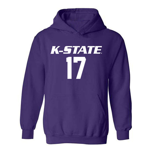 Kansas State - NCAA Women's Volleyball : Reagan Fox - Replica Shersey Hooded Sweatshirt