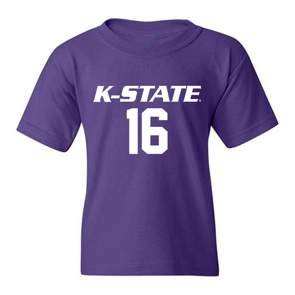 Kansas State - NCAA Women's Volleyball : Cadence Lundgren - Replica Shersey Youth T-Shirt-0