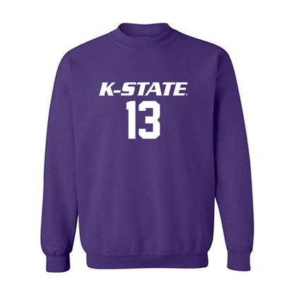 Kansas State - NCAA Women's Volleyball : Emerson Van Lannen - Replica Shersey Crewneck Sweatshirt