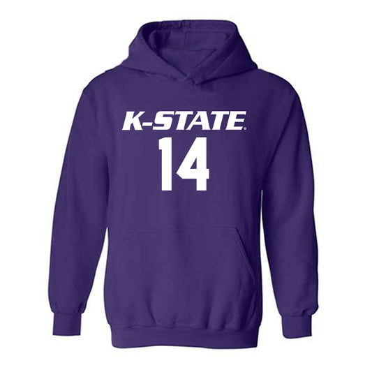 Kansas State - NCAA Women's Volleyball : Shaylee Myers - Replica Shersey Hooded Sweatshirt