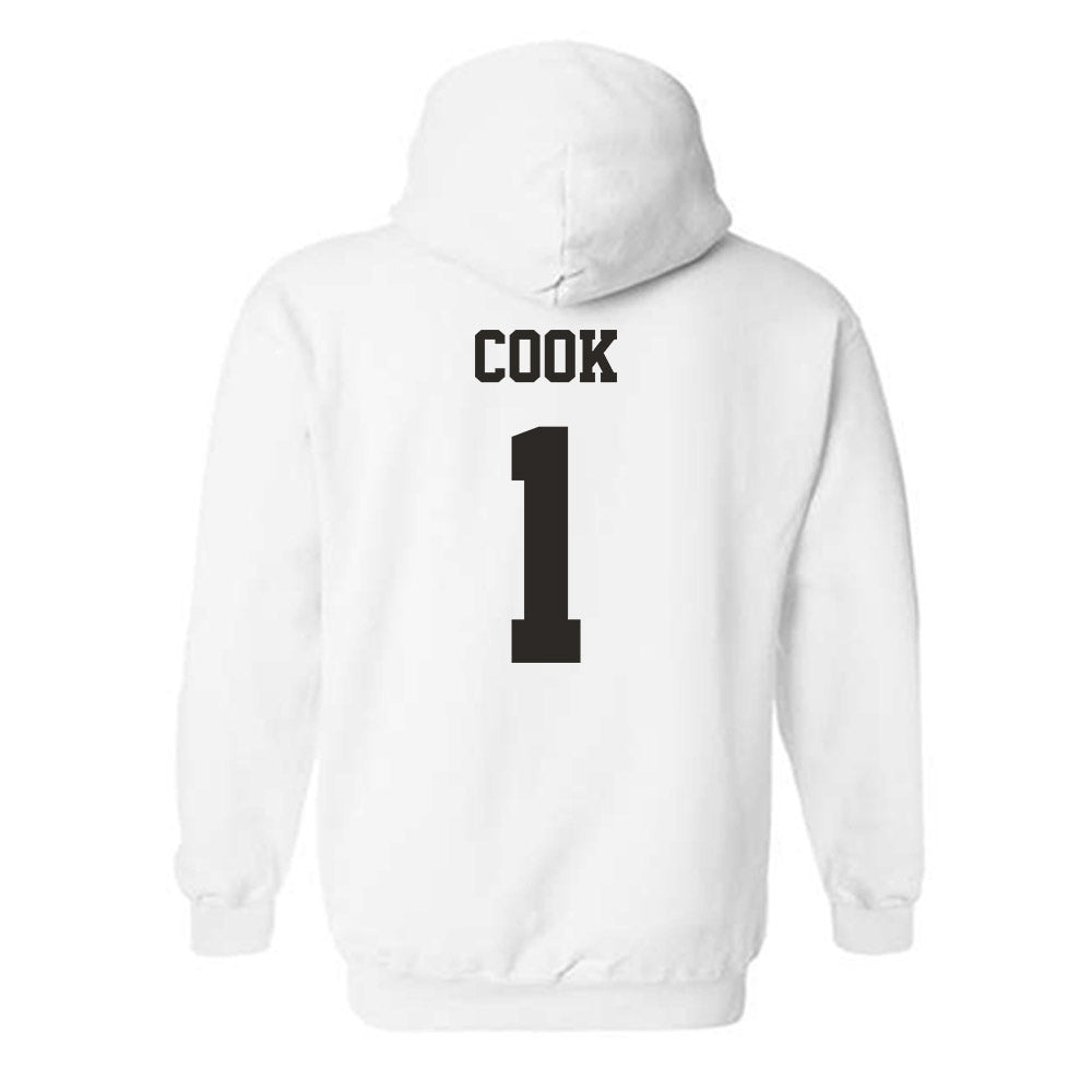 Louisiana - NCAA Men's Basketball : Zeke Cook - Classic Shersey Hooded Sweatshirt-1