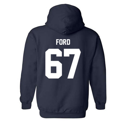 Georgia Southern - NCAA Football : Josh Ford - Classic Fashion Shersey Hooded Sweatshirt-1