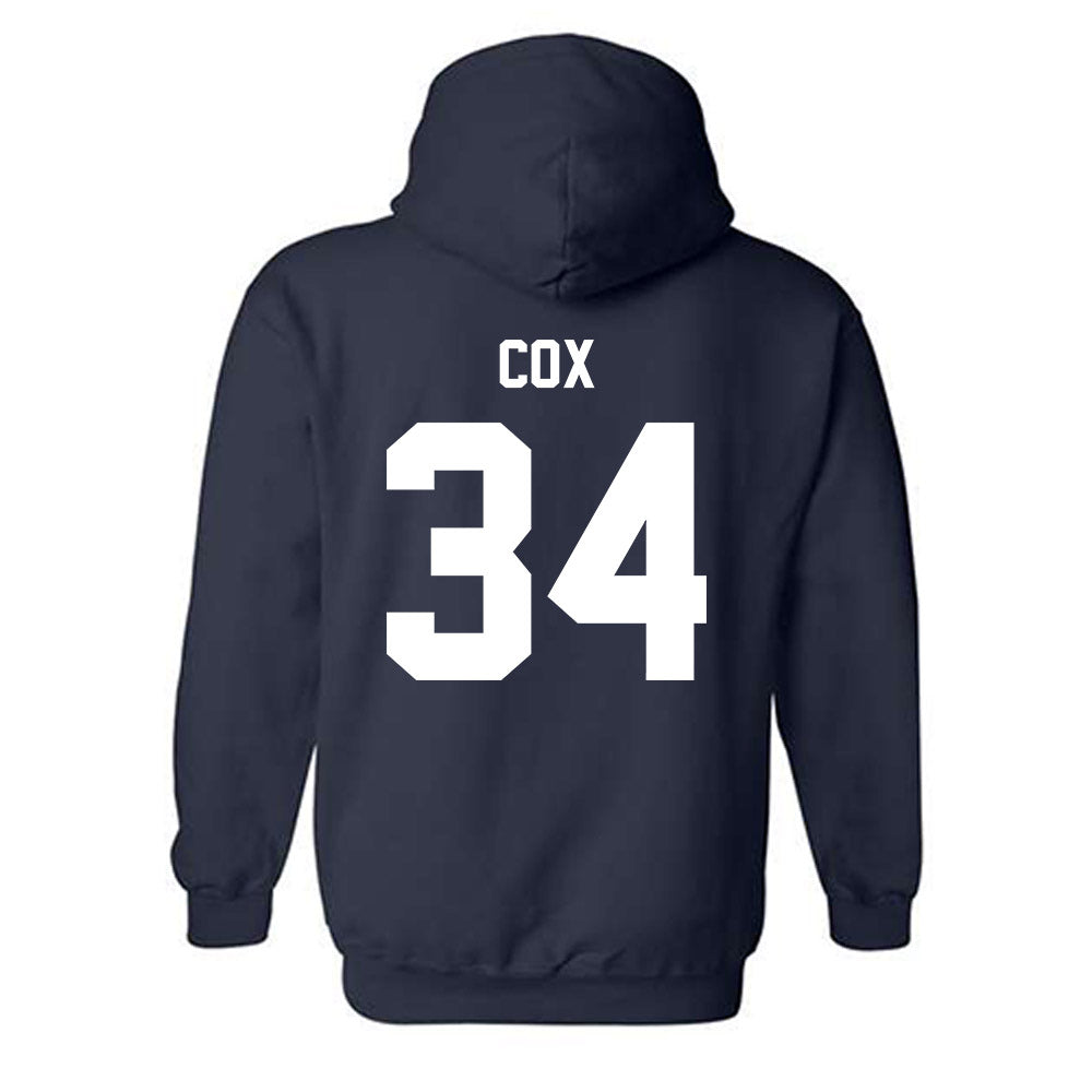 Georgia Southern - NCAA Men's Soccer : Justin Cox - Classic Fashion Shersey Hooded Sweatshirt-1