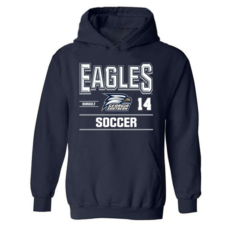 Georgia Southern - NCAA Women's Soccer : Carley Borgelt - Classic Fashion Shersey Hooded Sweatshirt-0