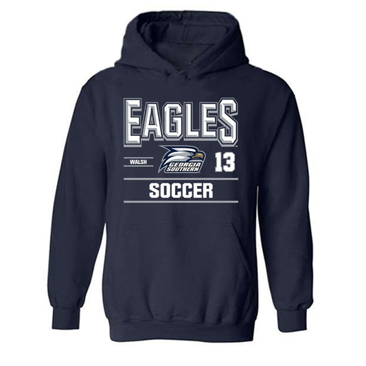 Georgia Southern - NCAA Women's Soccer : Kelly Walsh - Classic Fashion Shersey Hooded Sweatshirt-0