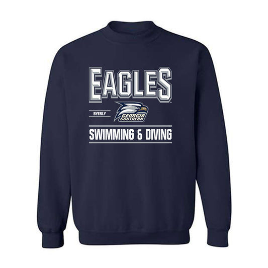 Georgia Southern - NCAA Women's Swimming & Diving : Allie Byerly - Classic Fashion Shersey Crewneck Sweatshirt-0